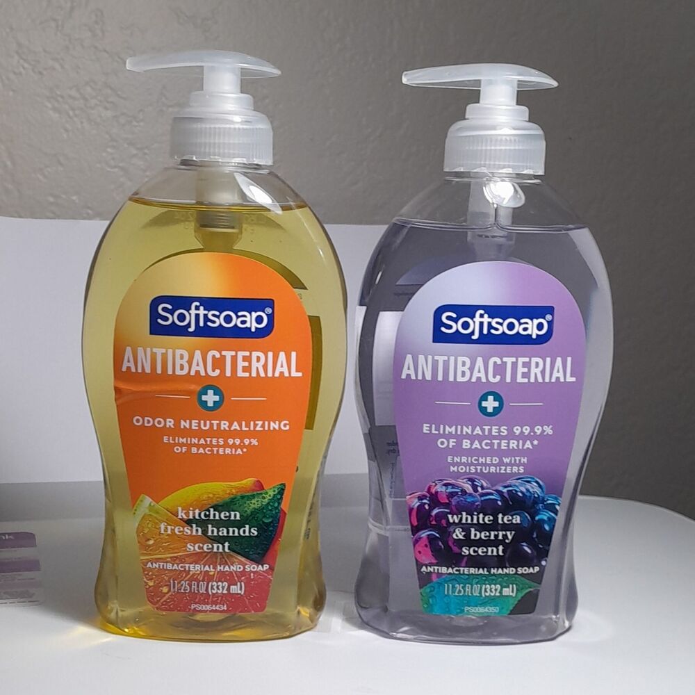 Softsoap Antibacterial Liquid Hand Soap 2 Pack Kitchen Fresh + White Tea